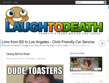 Tablet Screenshot of laughtodeath.com